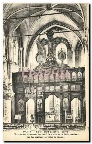 Ansichtskarte AK Paris Eglise Saint Julien le Pauvre iconostase Damas