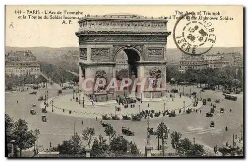 Ansichtskarte AK Paris Arc de Triomphe et la Tombe du Soldat inconnu