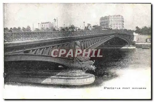 Ansichtskarte AK Paris Le Pont Mirabeau