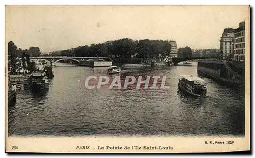 Ansichtskarte AK Paris Le Pointe IIe Saint Louis