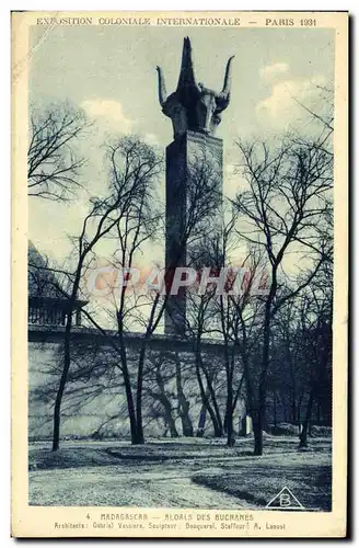 Cartes postales Paris Exposition Coloniale Internationale 1931 Madagascar Aloals des Bucranes