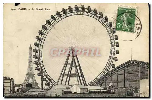 Cartes postales Paris La Grande Roue Tour Eiffel