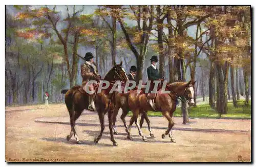 Ansichtskarte AK Paris Bois de Boulogne Chevaux Hippisme