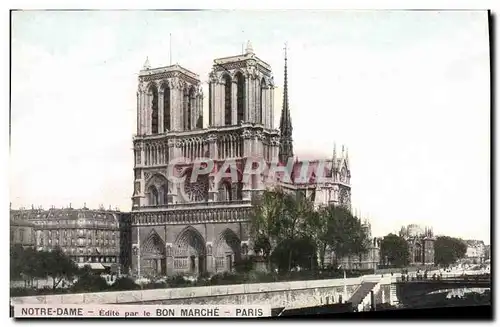 Cartes postales Paris Notre Dame Bon Marche
