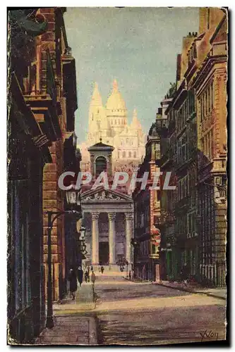 Ansichtskarte AK Paris Le Sacre Coeur Vu de la Rue Laffite