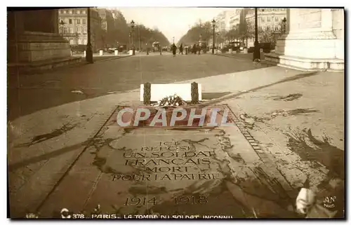 Ansichtskarte AK Paris La tombe du soldat inconnu Militaria