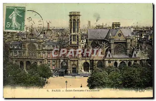 Ansichtskarte AK Paris Saint Germain L Auxerrois carte toilee