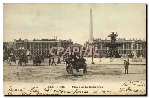 Cartes postales Paris La Place de la Concorde