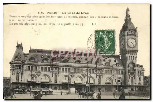 Cartes postales Paris La Gare de Lyon