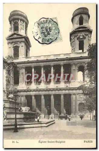 Cartes postales Paris Eglise Saint Sulpice