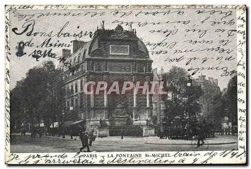 Cartes postales Paris Fontaines St Michel