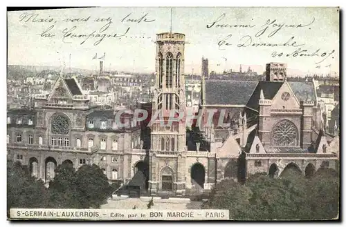 Cartes postales Paris St Germain Lauxerrois Bon Marche