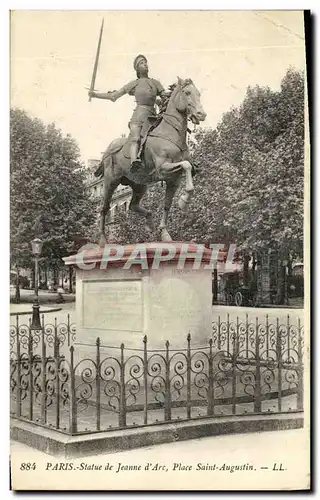 Ansichtskarte AK Paris Statue de Jeanne d Arc Place Saint Augustin