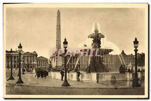 Ansichtskarte AK Paris En Flanant Place de la Concorde