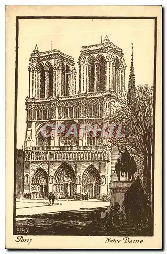 Cartes postales Paris Notre Dame