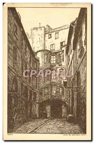 Cartes postales Paris Cour du Dragon