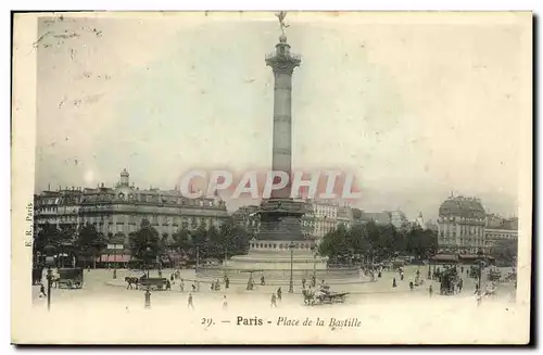 Cartes postales Paris Place de la Bastille