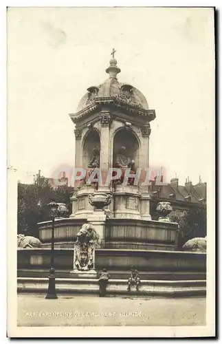 Cartes postales Paris Fontaine de la place St Sulpice