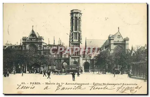 Ansichtskarte AK Paris Mairie de l Arrondissement Eglise St Gernain l Auxerrois