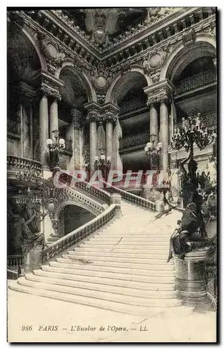 Ansichtskarte AK Paris L Escalier de l Opera