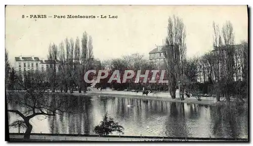 Ansichtskarte AK Paris Parc Montsouris Le Lac