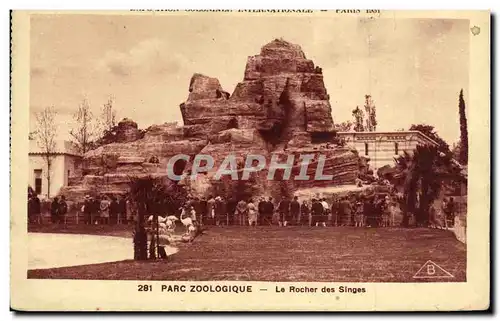 Cartes postales Parc Zoologique Le Rocher des Singes Zoo Paris