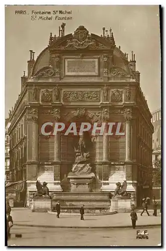 Cartes postales Paris Fontaine St Michel