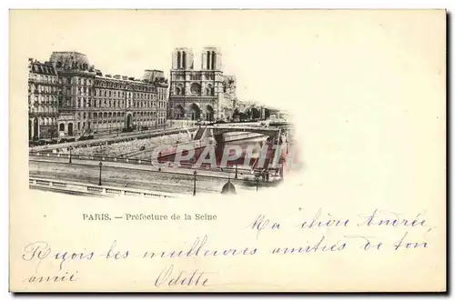 Cartes postales Paris Prefecture de la Seine Notre Dame