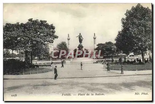 Cartes postales Paris Place de la Nation