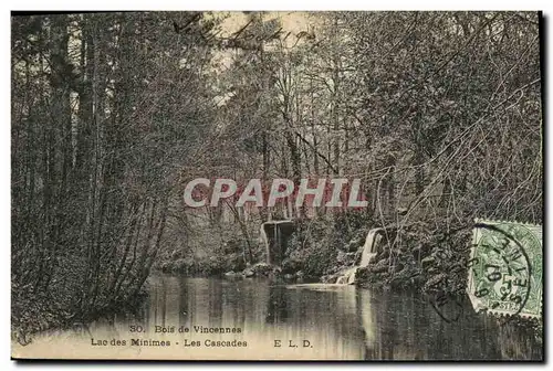 Ansichtskarte AK Bois de Vincennes Lac des Minimes Les Cascades