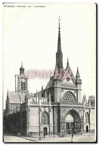 Cartes postales Paris Eglise St Laurent