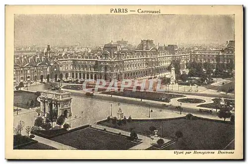 Cartes postales Paris Carrousel Louvre