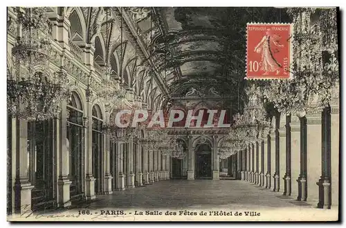 Cartes postales Paris La Salle des Fetes de l Hotel de Ville