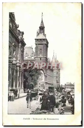 Ansichtskarte AK Paris Tribunal de Commerce Marche aux fleurs