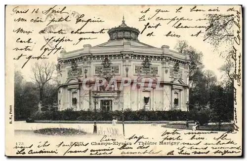 Cartes postales Paris Champs Elysees Theatre Marigny