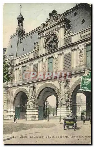 Cartes postales Paris Le Louvre Le Genre des Arts