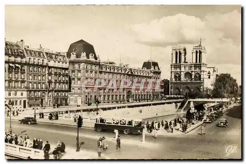 Cartes postales moderne Paris La Prefecture et Notre Dame