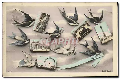 Cartes postales Paris Hirondelles