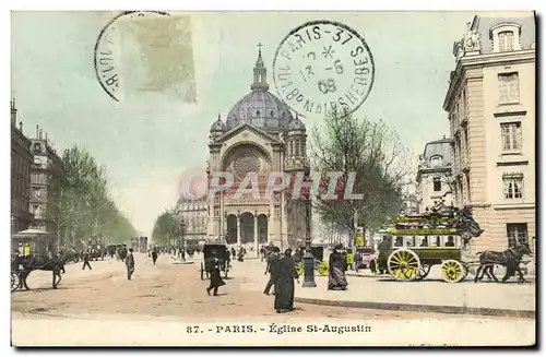 Cartes postales Paris Eglise St Augustin