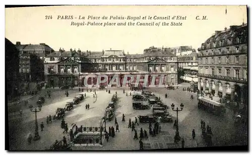 Cartes postales Paris La Place du Palais Royal et le Conseil d Etat