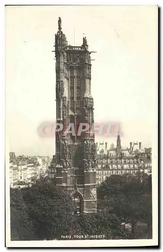 Cartes postales Paris Tour St Jacoues