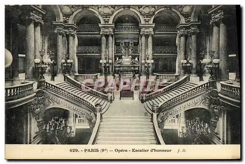 Cartes postales Paris Opera Escalier d honneur