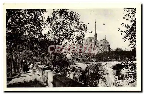 Ansichtskarte AK Paris Les Quais Notre Dame