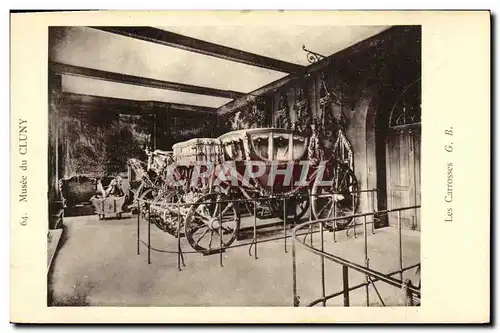 Cartes postales Musee du Cluny Les Carrosses Paris