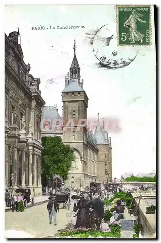 Cartes postales Paris La Conciergerie Marche aux fleurs