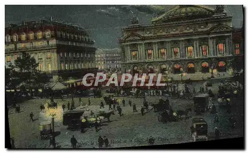 Ansichtskarte AK Paris L Opera Le Grand Hotel et le Cafe de la Paix