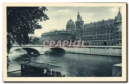 Ansichtskarte AK Paris Vue sur la Seine la Conciergerie et le Tribunal de Commerce