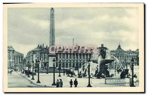 Ansichtskarte AK Paris La Place de la Concorde les Fontaines