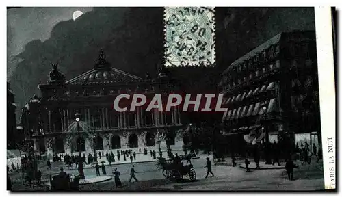 Cartes postales Paris La Nuit Opera