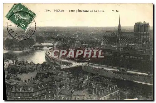 Ansichtskarte AK Paris Vue generale de la Cite